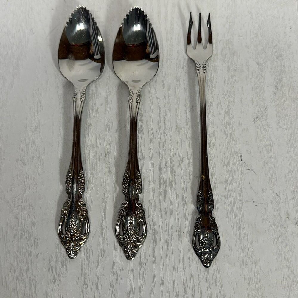 Oneida Community Brahms Stainless‎ Steel Flatware Bundle Cocktail Spoon set of 3